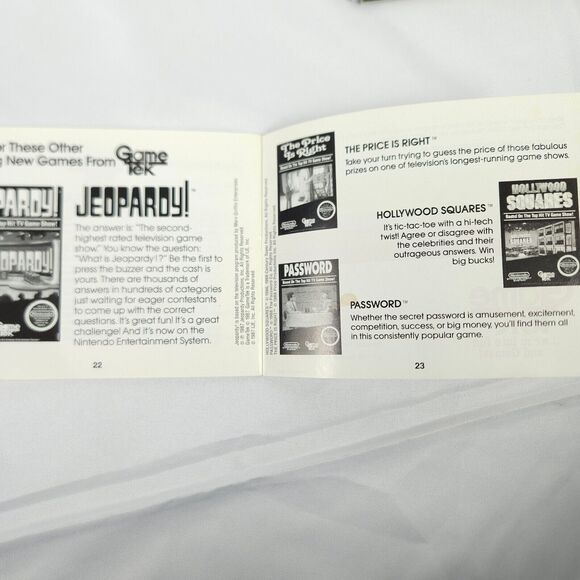 WHEEL OF FORTUNE Nintendo NES Instruction Booklet Manual *ONLY* - Picture 5 of 5